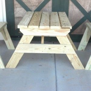 5 Board 4 Foot 3 Pc Union Table Set